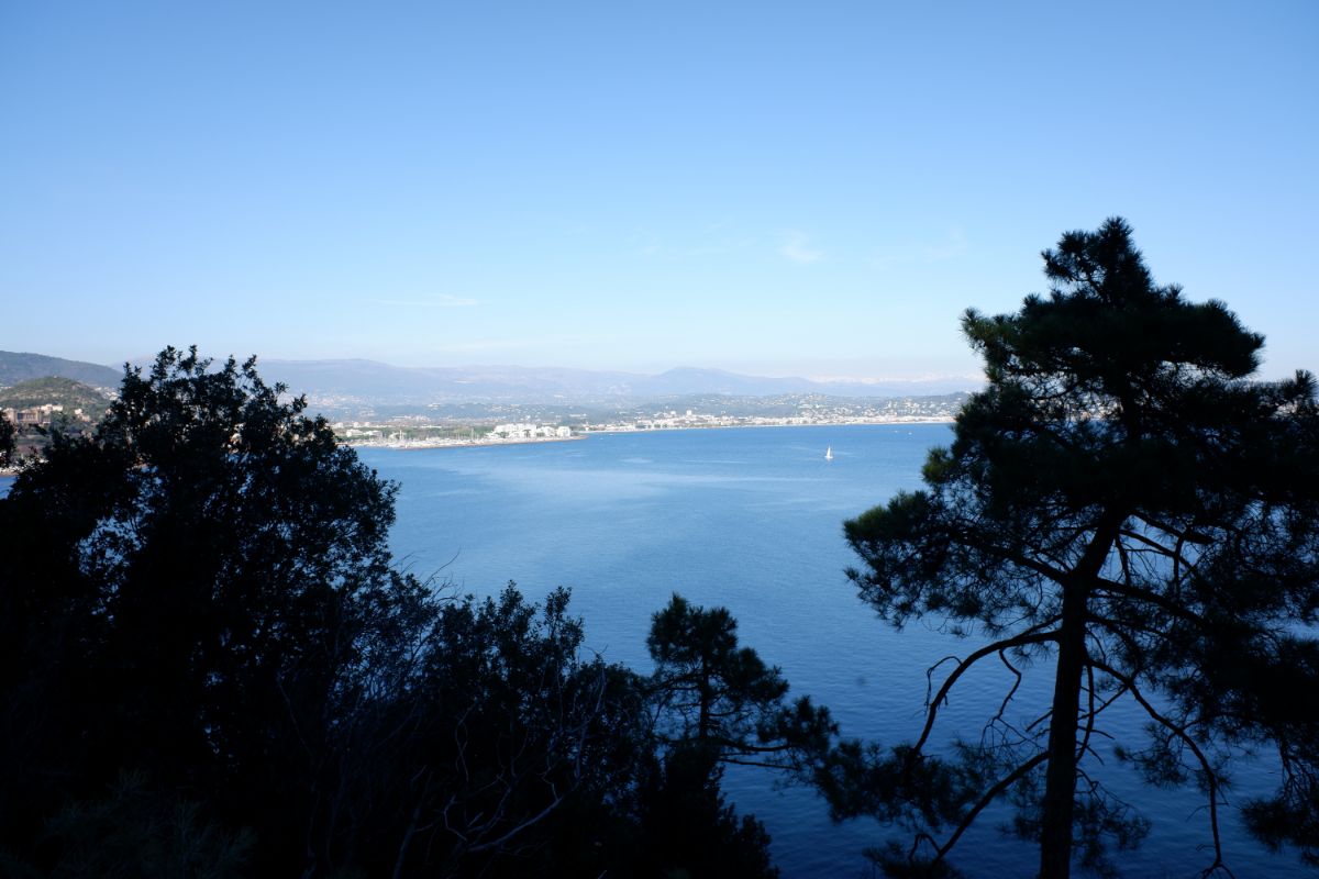 View of bay of Cannes from Near Theoles-sur-Mer